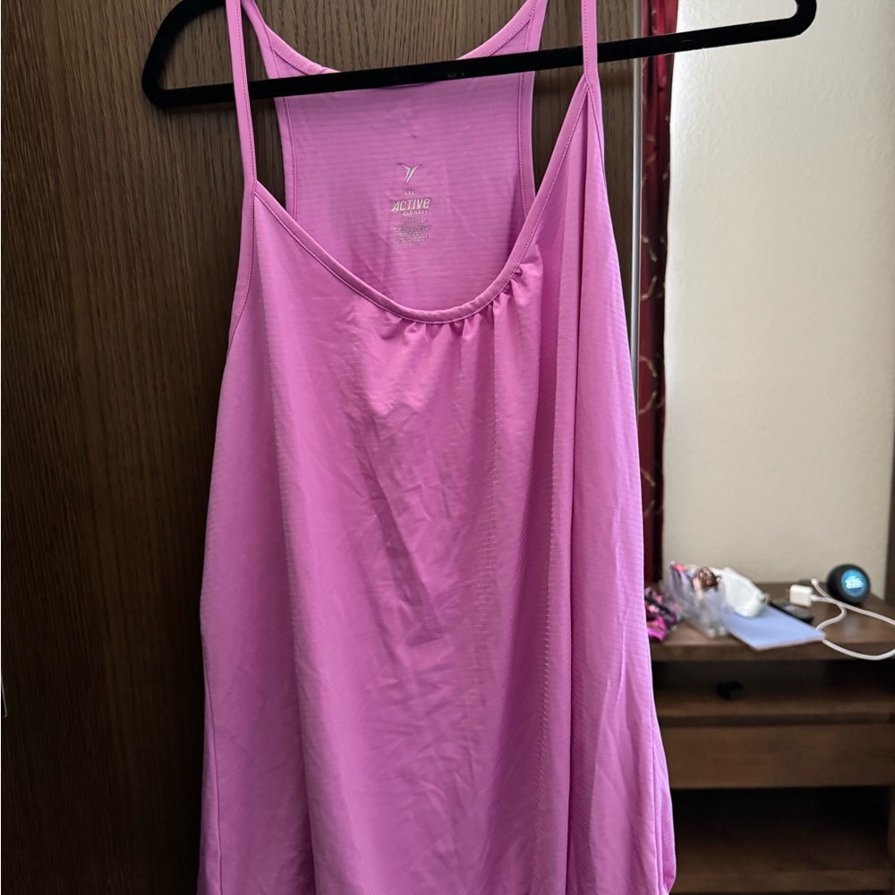 Old Navy Pink Relaxed Backless Tank Top